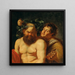 Reproduktion des Gemäldes Der betrunkene Silen mit einem Satyr - Nachfolger von Peter Paul Rubens