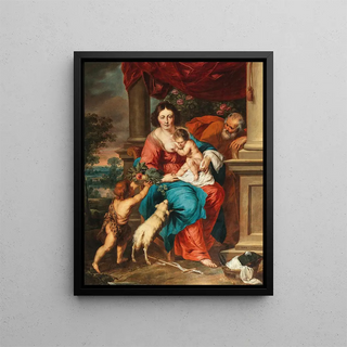 Follower of Peter Paul Rubens - The Holy Family with the Infant Saint John the Baptist.webp