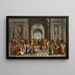 L'École d'Athènes - Scuola di Raffaello — quadro incorniciato alla parete