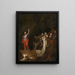 Die Auferstehung Lazars - Schule von Salvator Rosa — gerahmtes Bild an der Wand
