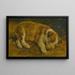 Un cucciolo addormentato - Scuola di Sir Edwin Henry Landseer — quadro incorniciato alla parete