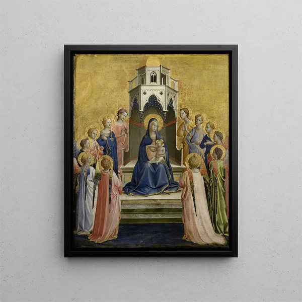 Fra Angelico - Madonna and Child Enthroned and Twelve Angels.webp