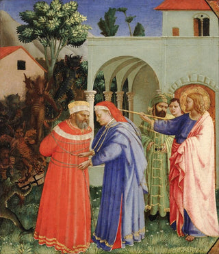 Fra Angelico - The Apostle Saint James the Greater Freeing the Magician Hermogenes.webp