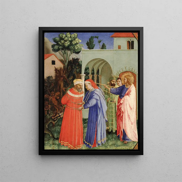 Fra Angelico - The Apostle Saint James the Greater Freeing the Magician Hermogenes.webp