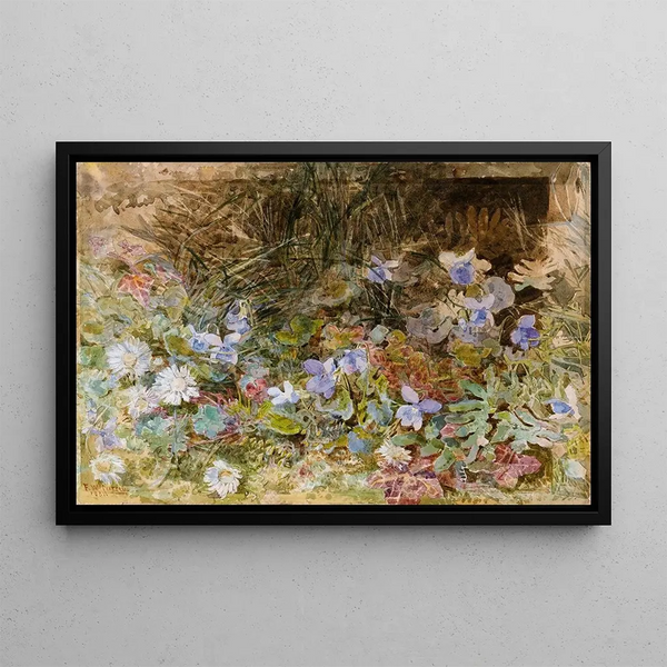 Frances Fanny Wilmot Currey - Daisies and Violets.webp