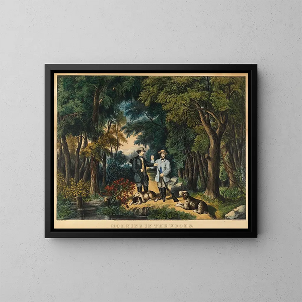 Morgen im Wald - Frances Flora Bond Palmer — gerahmtes Bild an der Wand
