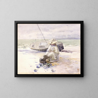 Frances Hodgkins - Girl on the beach.webp