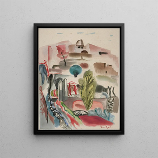 Frances Hodgkins - Hill with cypresses.webp