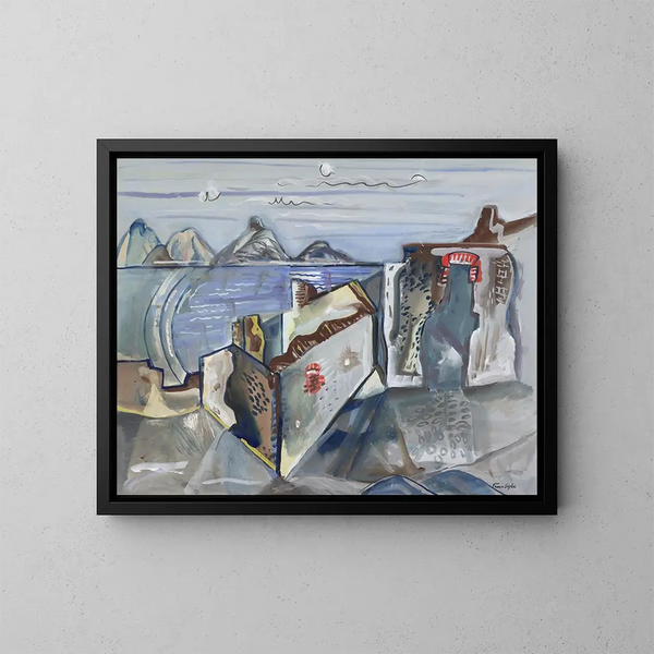 Ruinen - Frances Hodgkins — gerahmtes Bild an der Wand