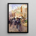 Die Marktplatz in San Remo, Italien - Frances Hodgkins — gerahmtes Bild an der Wand