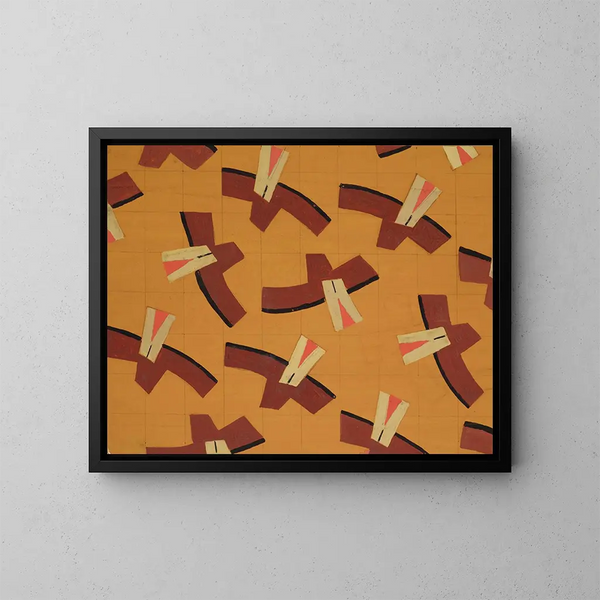 Design textile ohne Titel Nr. III - Frances Hodgkins — gerahmtes Bild an der Wand