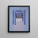 Ohne Titel Textildesign Nr. I - Frances Hodgkins — gerahmtes Bild an der Wand