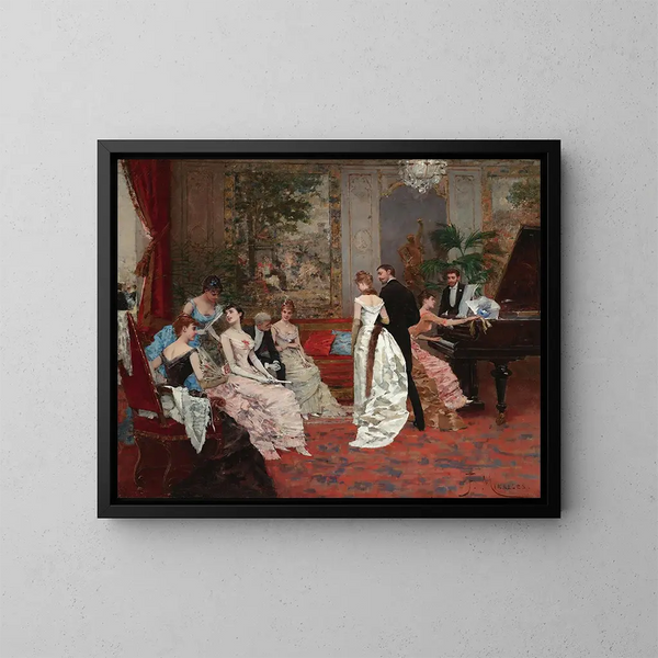 Festliche Feier - Francesc Miralles i Galaup — gerahmtes Bild an der Wand