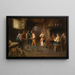 Eine lebhafte Diskussion - Francesco Bergamini — gerahmtes Bild an der Wand