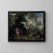 Hagar und Ismael in der Wüste - Francesco Cozza — gerahmtes Bild an der Wand