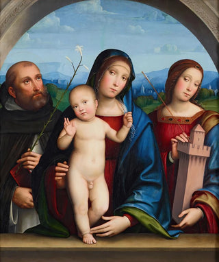 Francesco Francia - Virgin And Child With Ss Dominic And Barbara.webp