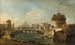 the whimsical painting of Château Saint-Ange, Rome - Francesco Guardi — artwork view