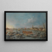 The Festival of the Bucintoro in Venice - Francesco Guardi — framed artwork on a wall