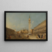 Venice Piazza San Marco with the basilica and the campanile - Francesco Guardi — framed artwork on a wall
