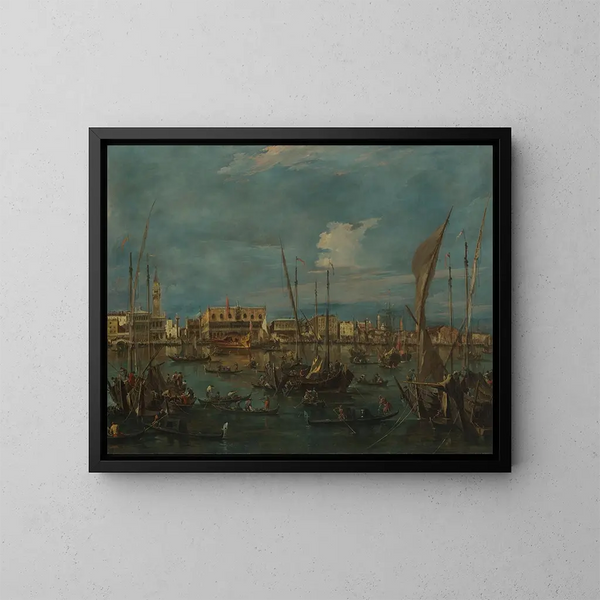 Venezia dal Bacino di San Marco - Francesco Guardi — quadro incorniciato alla parete