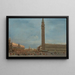 Venice, Piazza San Marco with the Fat Thursday festival - Francesco Guardi — framed artwork on a wall