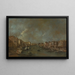 View of the Grand Canal from the Rialto Bridge - Francesco Guardi — framed artwork on a wall