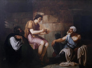 Francesco Hayez - Joseph interprets the prisioners dreams.webp