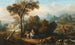 Landschaft mit der Ruhe während der Flucht nach Ägypten - Francesco Zuccarelli — Ansicht des Kunstwerks