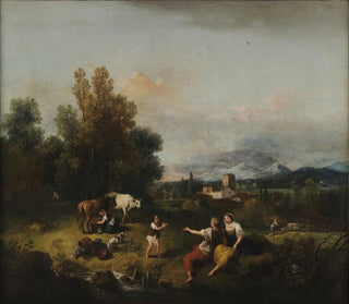 Francesco Zuccarelli - Paesaggio con la mungitura.webp