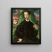 Portrait of a Florentine nobleman - Francesco de Rossi — framed artwork on a wall