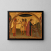 Saint Jean l'Évangéliste mit Acteus und Eugenius - Francescuccio Ghissi — gerahmtes Bild an der Wand