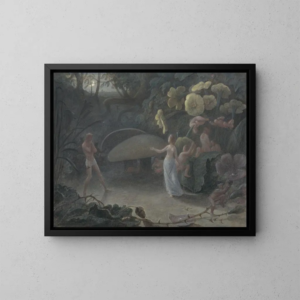 Oberon und Titania - Francis Danby — gerahmtes Bild an der Wand