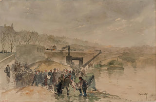 Francis Garat - Les bords de Seine quai du Louvre 1er arrondissement.webp