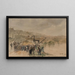 Les bords de Seine quai du Louvre 1er arrondissement - Francis Garat — gerahmtes Bild an der Wand
