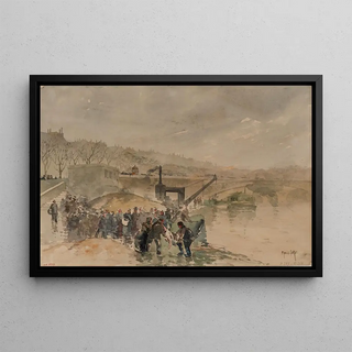 Francis Garat - Les bords de Seine quai du Louvre 1er arrondissement.webp