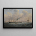 The SS Great Britain off Liverpool displaying the Atlantic flag - Francis Hustwick — framed artwork on a wall