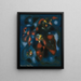 Abstraktes Gemälde - Francis Picabia — gerahmtes Bild an der Wand