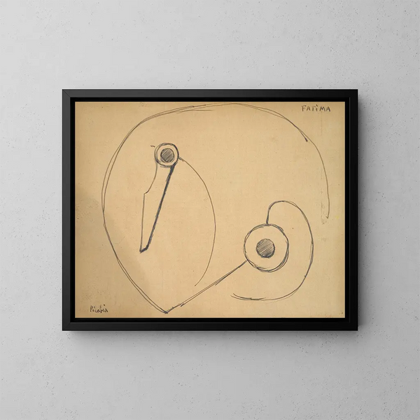 Fatima - Francis Picabia — gerahmtes Bild an der Wand