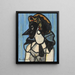 Frau mit Maske - Francis Picabia — gerahmtes Bild an der Wand