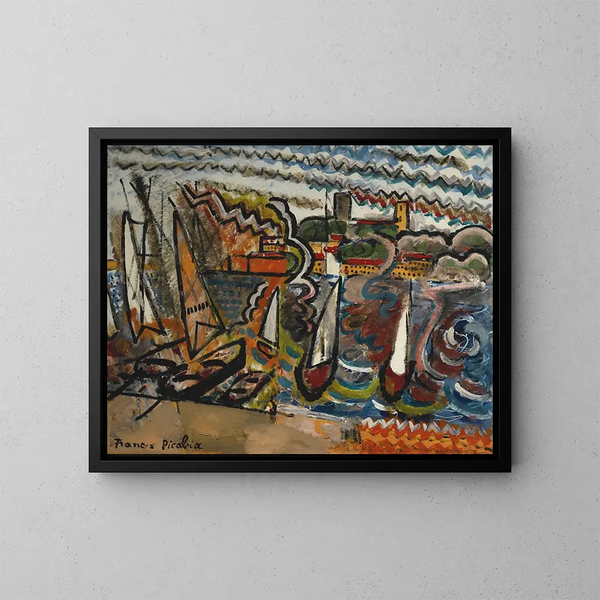 Le Port - Francis Picabia — gerahmtes Bild an der Wand