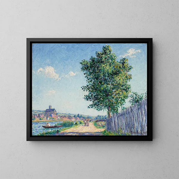 Der Pappelbaum, Sonnenlichteffekt in Villeneuve-sur-Yonne - Francis Picabia — gerahmtes Bild an der Wand