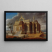 Mausoleum mit Steinelefanten - Francis Swain Ward — gerahmtes Bild an der Wand