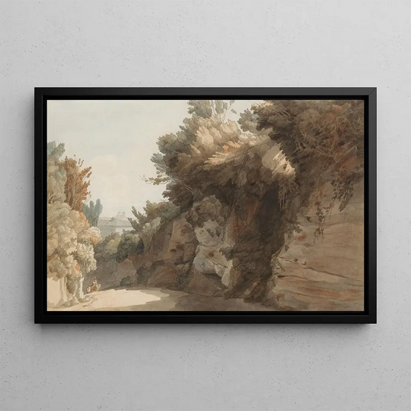 Francis Towne - A View Near the Arco Scuro Looking Towards the Villa Medici Rome.webp