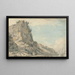 Il rocher di Saint-Vincent, Clifton, Bristol, con la casa della sorgente di Hotwells in lontananza - Francis Wheatley — quadro incorniciato alla parete