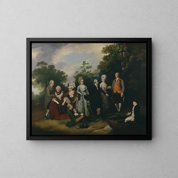Le famiglie Oliver e Ward - Francis Wheatley — quadro incorniciato alla parete
