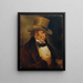 Selbstporträt - Francisco de Goya — gerahmtes Bild an der Wand