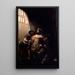 Saint Herménégilde im Gefängnis - Francisco de Goya — gerahmtes Bild an der Wand