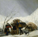 Winterlandschaftsszene - Francisco de Goya — Ansicht des Kunstwerks