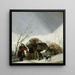 Winterlandschaftsszene - Francisco de Goya — gerahmtes Bild an der Wand