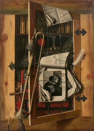 Franciscus Gysbrecht - Trompelil aux instruments de musique et la gravure du Bravo de Titien.webp